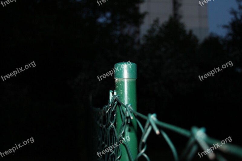 Night Dark Green Fence Wire Mesh Fence