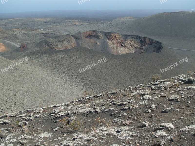 Lanzarote Magma Volcano Free Photos