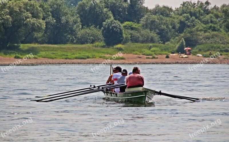 Rowing Canoeing Rest Silent Romance