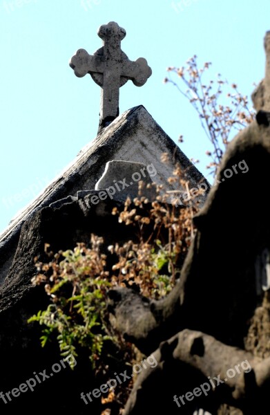 Cemetery Cross Building Free Photos