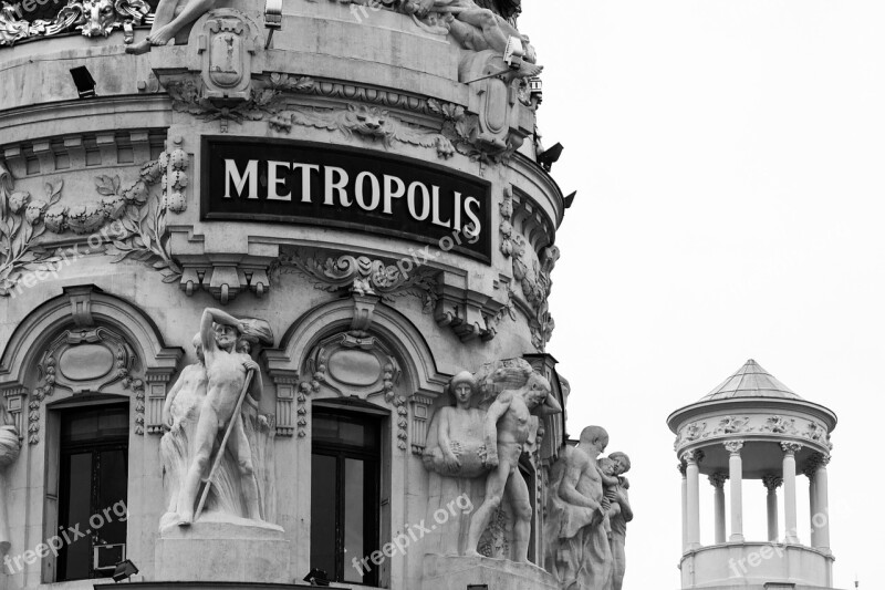 Metropolis Madrid Building City Architecture