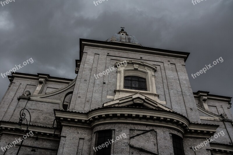 Building Gloomy Sky Clouds Cloudiness