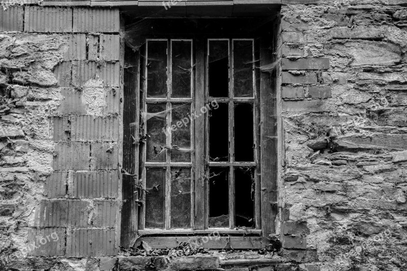 Window Abandoned Brittle Ruin Decay