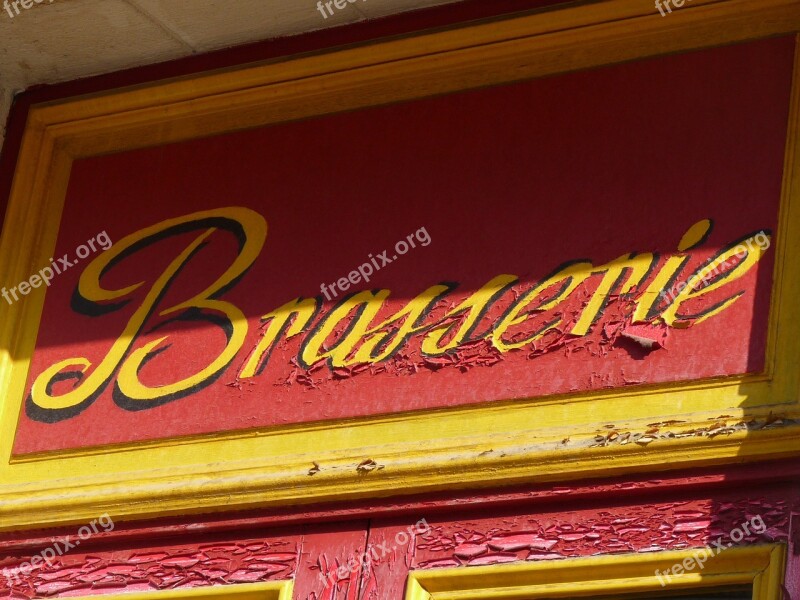 Red Board Shop French Free Photos