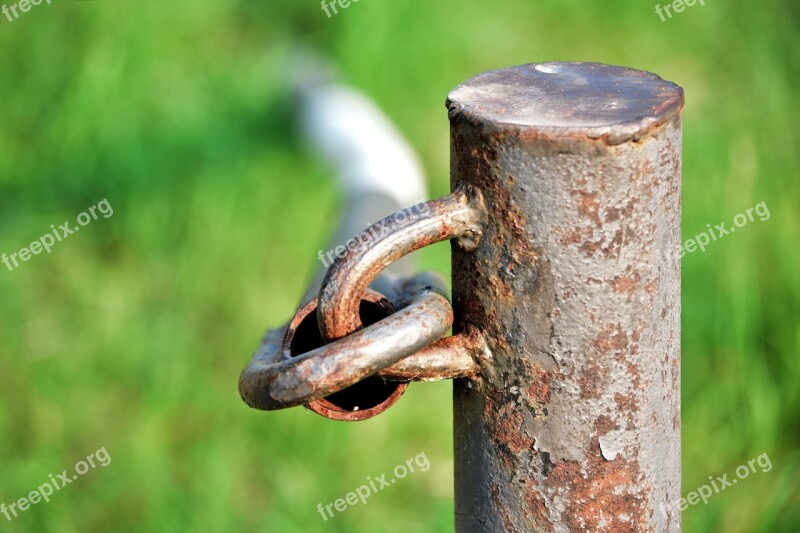 Barrier Iron Rust Rusty Exit