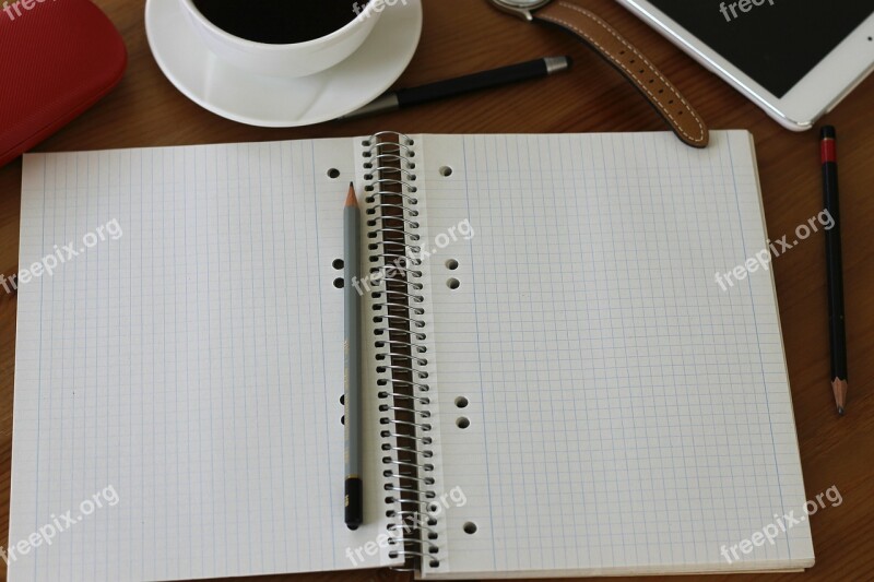 Note Coffee Pencil Pen Free Photos