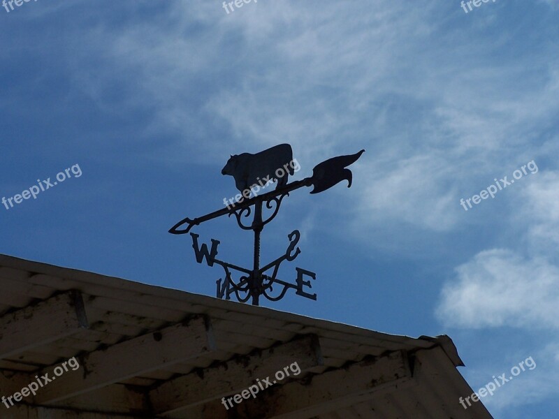 Weather Vane Sky Barn Wind Direction