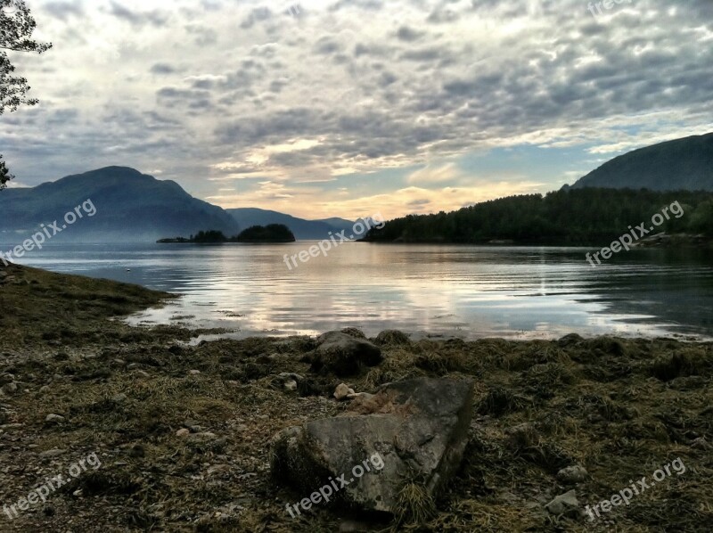 Fjord Norway Scandinavia Landscape Nordic