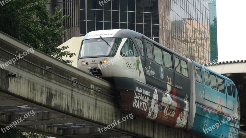 Monorail Train Malaysia Transport Free Photos