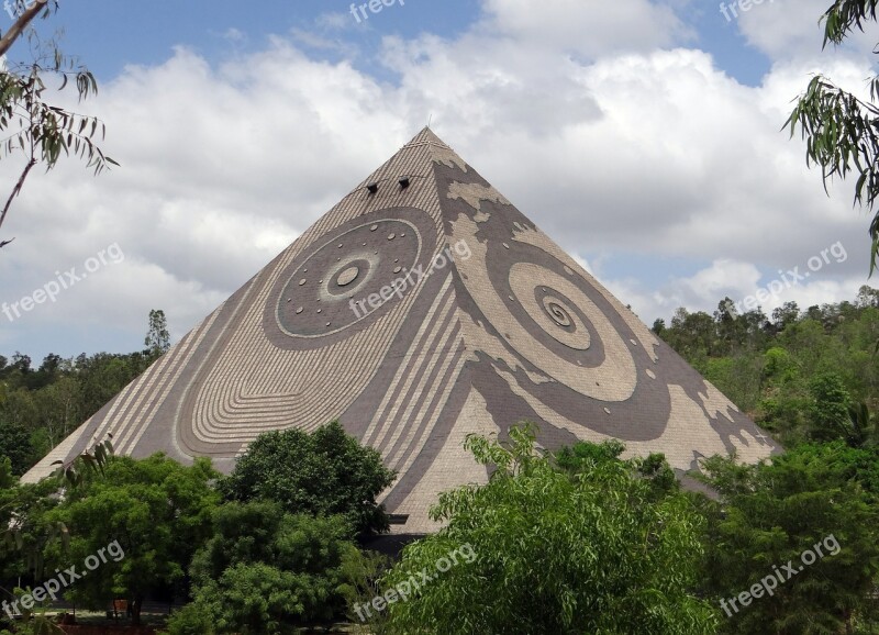 Giant Pyramid Meditation Yoga Pyramid Valley Karnataka