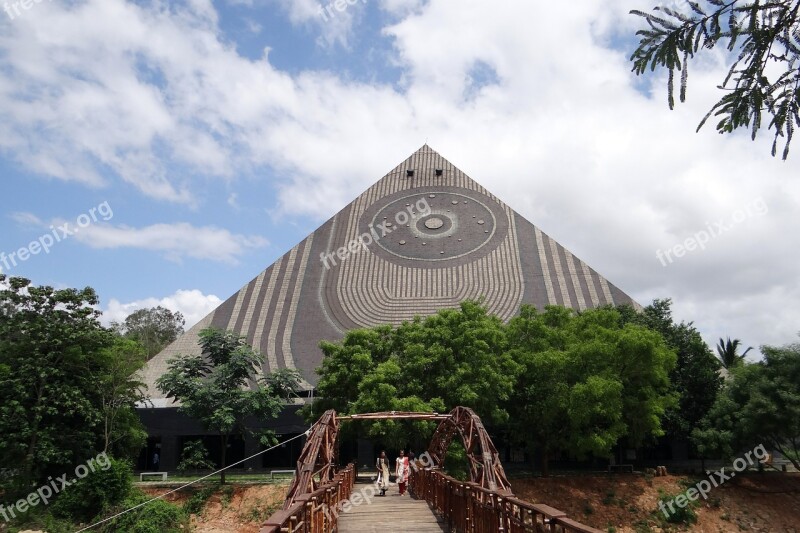 Giant Pyramid Meditation Yoga Pyramid Valley Karnataka