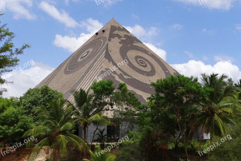 Giant Pyramid Meditation Yoga Pyramid Valley Karnataka