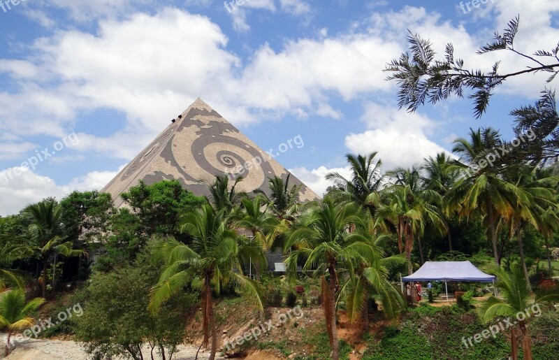 Giant Pyramid Meditation Yoga Pyramid Valley Karnataka