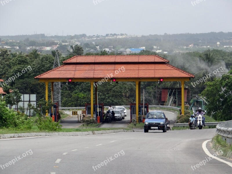 Highway Interchange Slip Road Tax Check Toll Gate