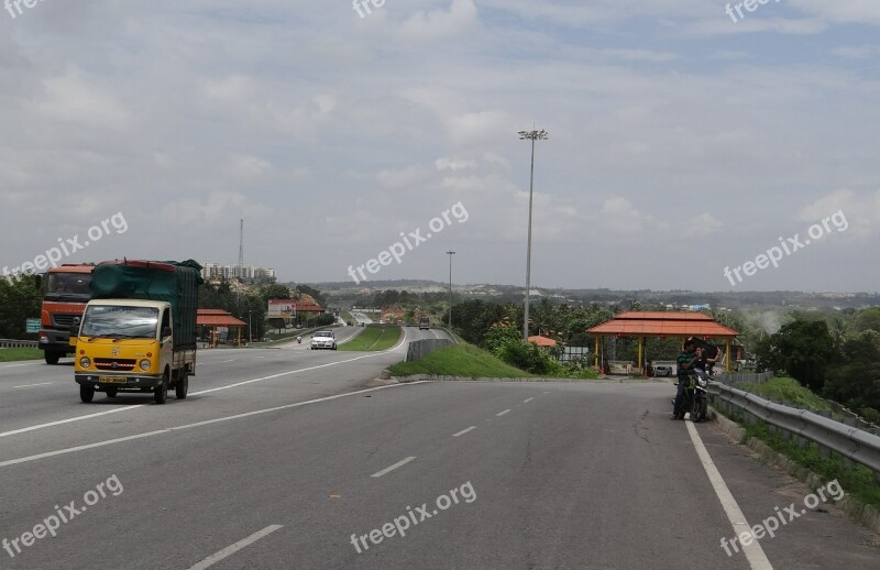 Highway Interchange Slip Road Tax Check Toll Gate