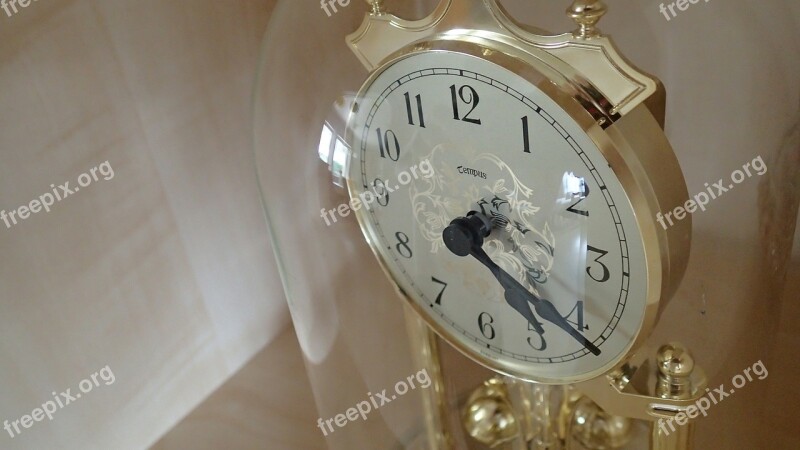 Clock Time Isolated Glass Free Photos