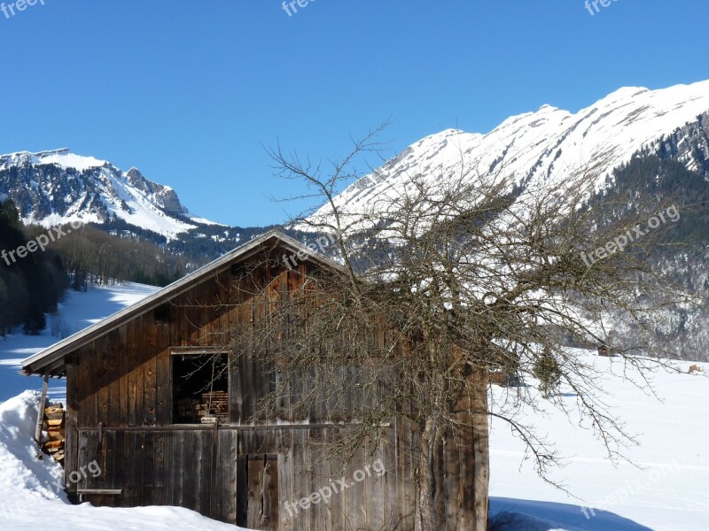 Snow Landscape Scale Mountains Winter