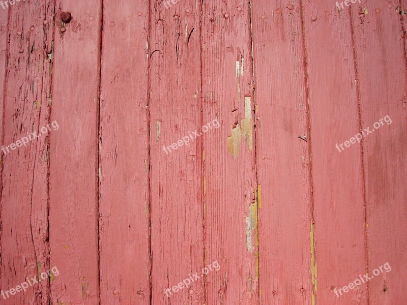 Wood Paneling Red Paint Texture