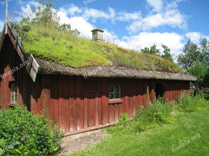 House Sweden Skara Village Grass