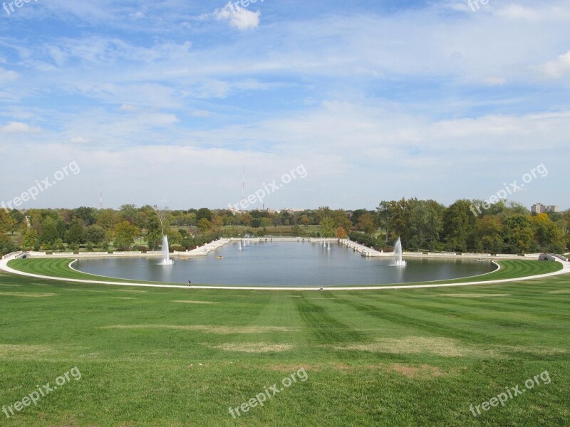 Art Hill Forest Park St Louis Missouri Art Museum