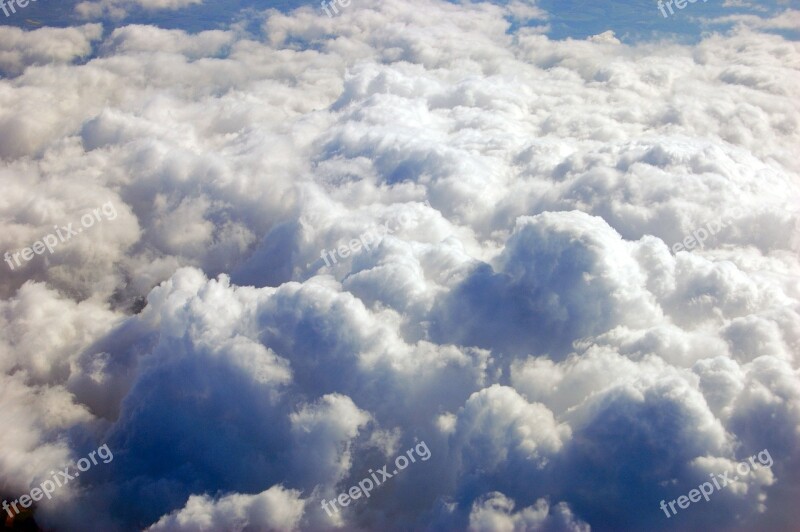 Aerial View Clouds Top View Free Photos