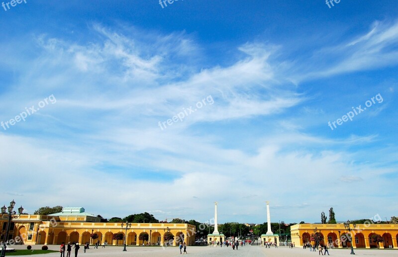 Vienna Schönbrunn Blue Sky Clouds Sky