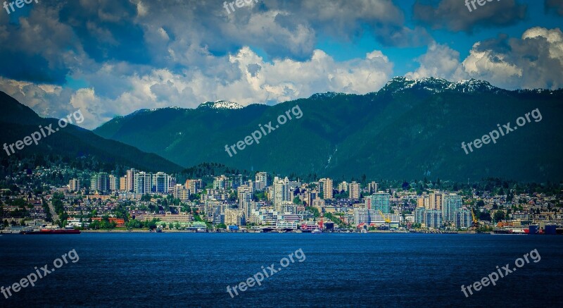 Vancouver Canada British Columbia Water Buildings