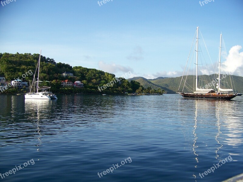 Boats Sailing Travel Vacation Sun