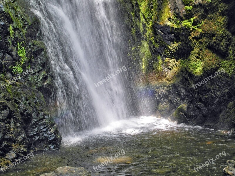 Waterfall Rainbow Fresh Cool Refreshment