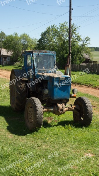 Tractor Old Transport Summer Technique