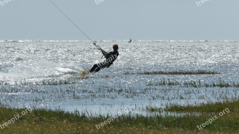 Water Sports Surfer North Sea Coast St Peter-ording