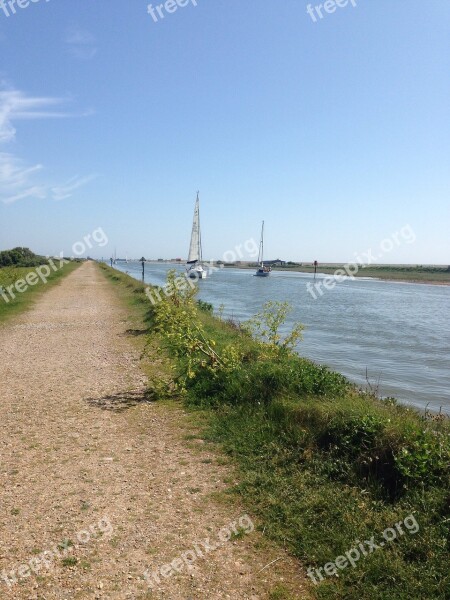 Rye Sunny Sea England Free Photos