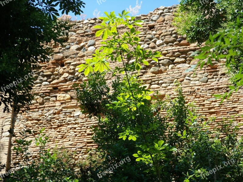 Architecture Rammed Earth Stone Wall Alhambra