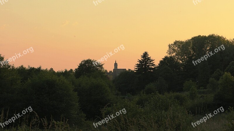 Sunset France Evening Sky Landscape