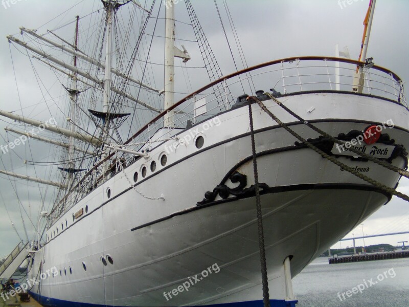 Stralsund Gorch Fock Baltic Sea Sailing Vessel Museum Ship