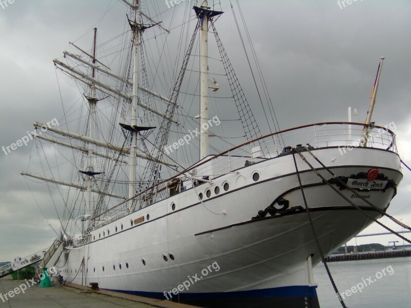 Stralsund Gorch Fock Baltic Sea Sailing Vessel Museum Ship