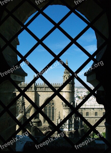 Window Grating Backlight Cathedral Seville