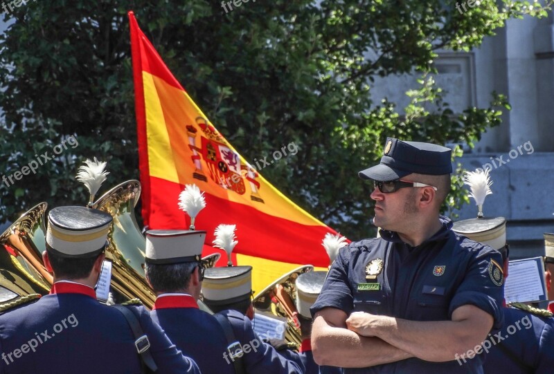 Parade Guard Military In Formation Uniform