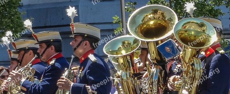 Music Band Parade Royal Guard Military In Formation