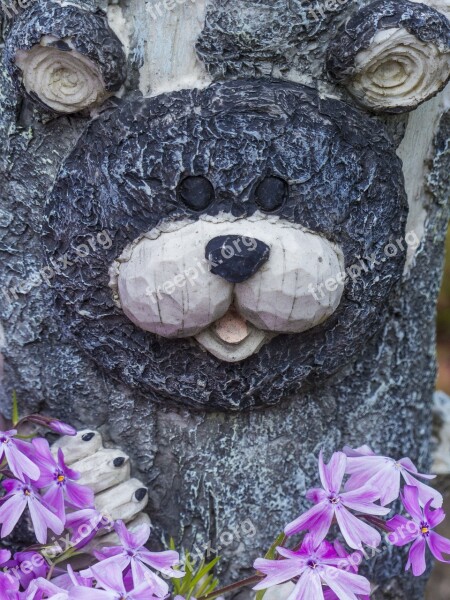 Bear Face Garden Decoration Flowers