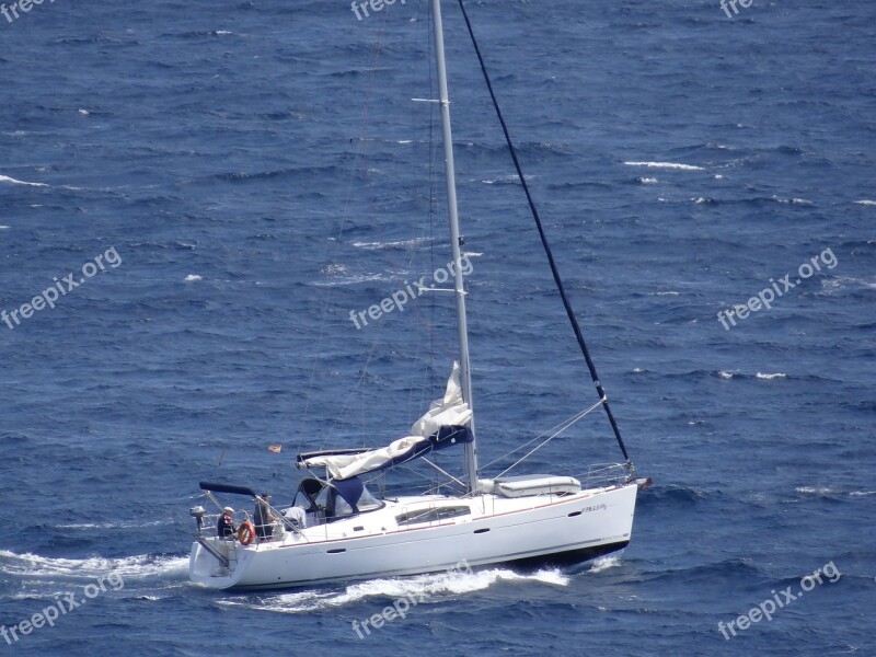 Sailing Boat Sailor Sea Sail Mallorca