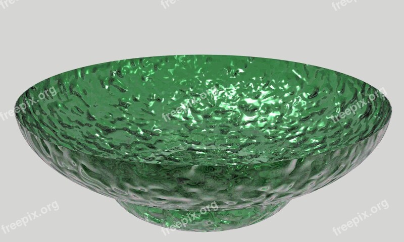 Dish Bowl Glass Green Free Photos