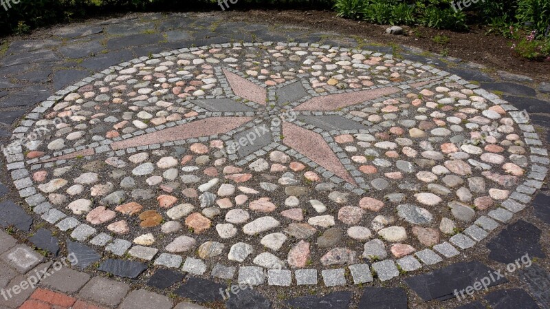 Points Of The Compass Stone Work Paving Stones Applied Arts Free Photos