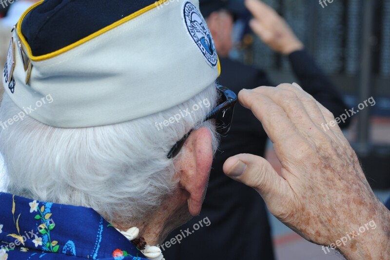 Veteran Vet Pearl Harbor Survivor Salute