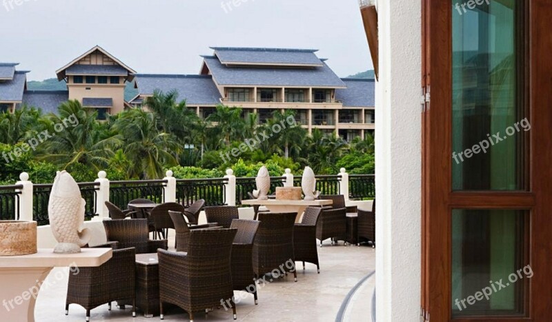 Hotel Restaurant Patio Outdoor Furniture Free Photos