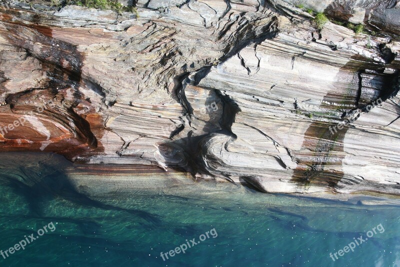 Verzasca Riverbed Water River At Lavertezzo