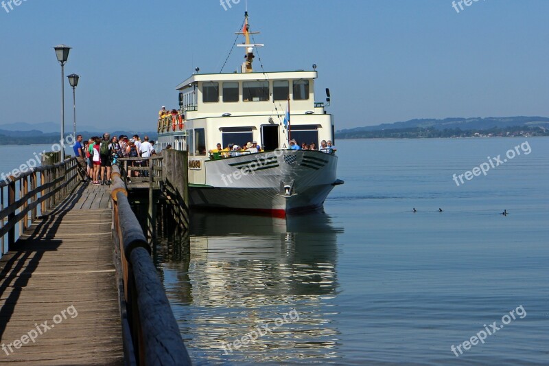 Chiemsee Ship Pier Jetty Personal