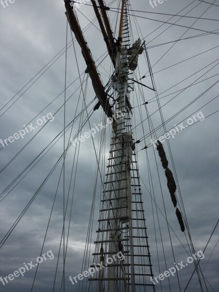 Ship Harbor Port Water Sailing Ship