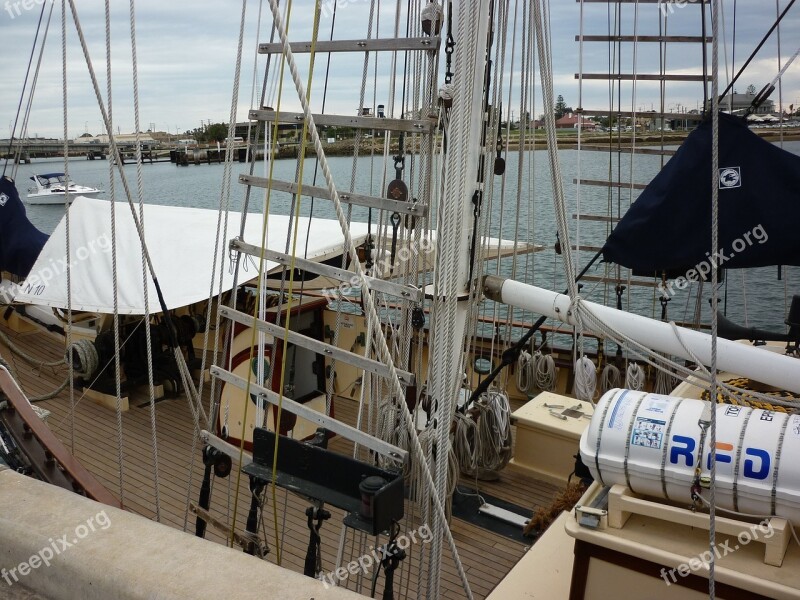 Ship Harbor Port Water Sailing Ship