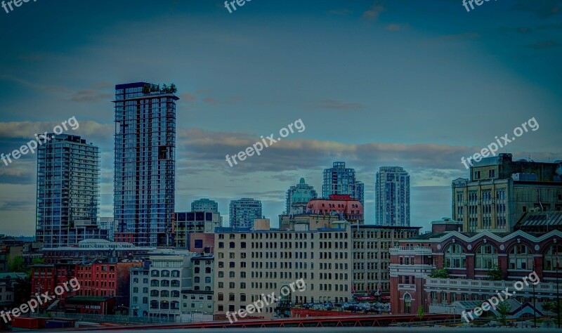 Vancouver Canada Skyline Scenery Building